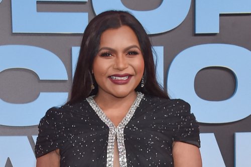 Mindy Kaling Is Fierce in Dolce & Gabbana Leopard Print Dress and Bejeweled Lace Pumps