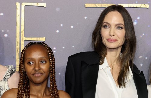 Angelina Jolie Chicly Dances the ‘Electric Slide’ at Daughter Zahara