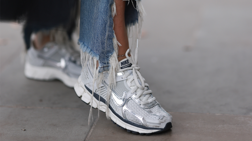 The Nike Silver Shoes Trend: Flash Your Latest Sneaker Flex With Any Fall Outfit