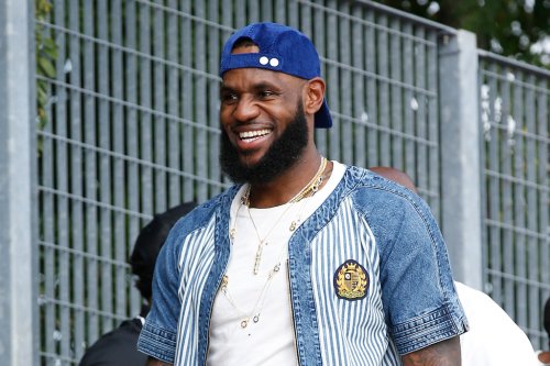 LeBron James Sports Unreleased Tiffany & Co. x Nike Air Force 1 Sneakers Before Lakers-Knicks Game at Madison Square Garden