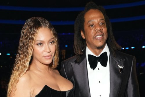 Beyoncé Celebrates New Record in Schiaparelli Corset Dress With Jay-Z at Grammy Awards 2023