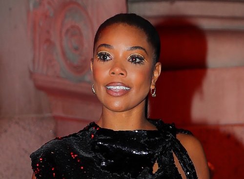 Gabrielle Union Shines in Asymmetrical Sequin Gown & Slingback Pumps for ‘The Collaboration’ on Broadway