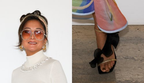 Ashley Park’s Sandals Make Ruffled Statement at Zimmermann’s Spring 2024 Show in Paris