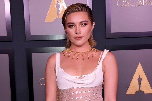 Florence Pugh Pops in White-Hot Sheer Gown and Platform Pumps at ...