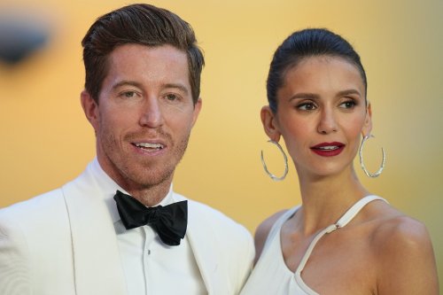 Nina Dobrev Delivers Old Hollywood Glamour in Cutout Dress & Strappy Sandals With Shaun White at ‘Top Gun: Maverick’ Premiere