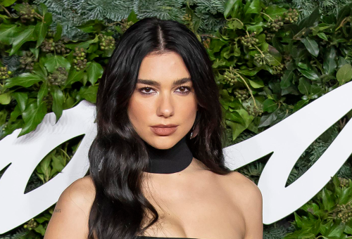 Dua Lipa Goes Tropical In Sheer Palm Tree Dress An