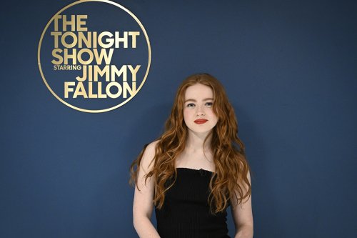 Sadie Sink Reaches New Heights in Black Maxi Dress and Sky-High