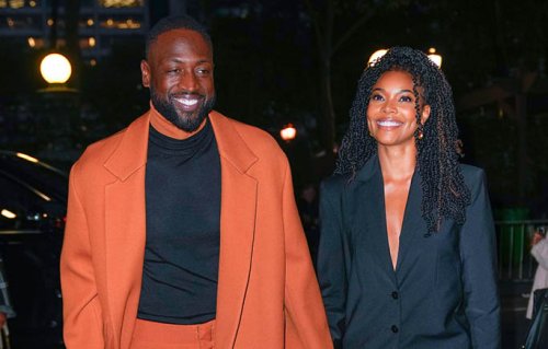 Gabrielle Union & Dwyane Wade Serve Coordinated Couple Style In Mesh Pumps & Chunky Sneakers at ‘The Redeem Team’ Screening