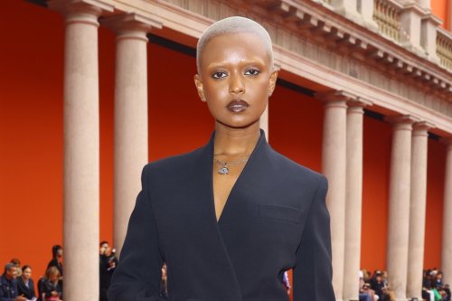 Kelela Suits Up in Blazer Dress and Strappy Mules for Ferragamo’s Spring 2023 Show at Milan Fashion Week
