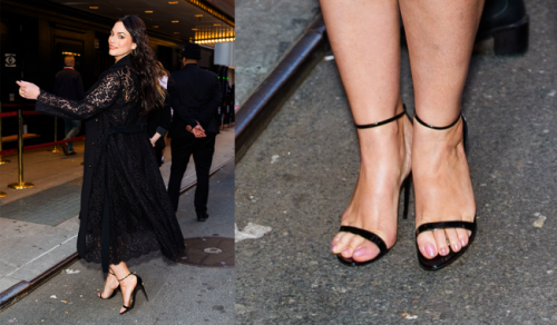 Ashley Graham Sports Barely-There Sandals for ‘Cabaret’ Performance in NYC
