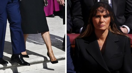 Melania Trump Embraces Reverence and Her Signature Style in Dolce & Gabbana Dress and Heels for the Funeral of Pope Francis