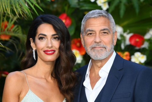 Amal Clooney Elevates Corset Maxi Dress with Snakeskin Platforms For ‘CBS Mornings’ Interview with George Clooney