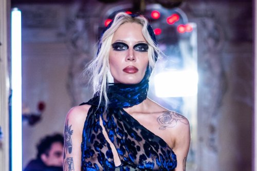 Halsey Makes Runway Debut in Wild Sheer Dress & Platform Sandals at