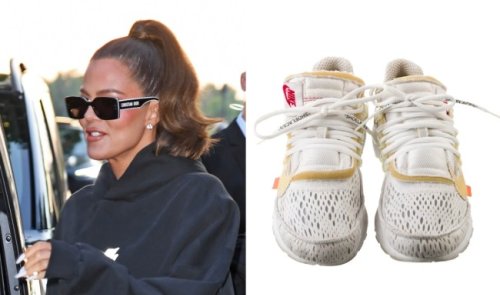 Khloe Kardashian Re-Wears Nike x Off-White Air Presto Kicks at German Perfume Awards