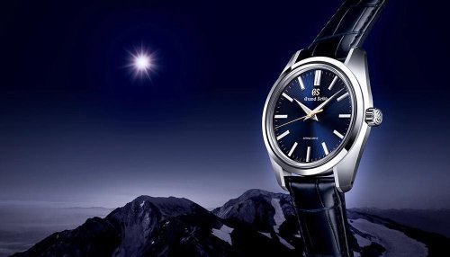 Grand Seiko 55th Anniversary Spring Drive Inspired By A Full Moon Over The Mountains In Northern Japan