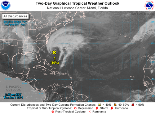 Could We Have The First Named Atlantic Tropical System Of 2016 In January?