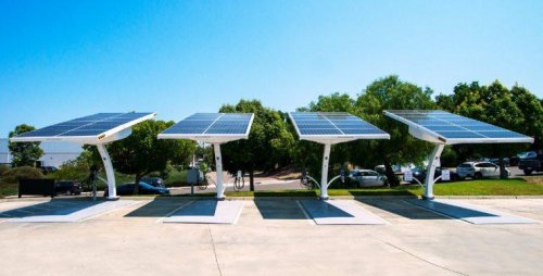 Off-Grid Solar Charging For EV Cars In Parking Lots Makes More Sense Than You Might Think