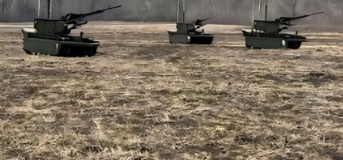 The Russians Sent A Platoon Of Grenade-Hurling Robotic Mini-Tanks Into Battle. The Ukrainians Blew Up The ‘Bots In The Usual Way: With Drones.