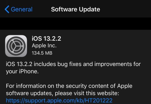 Apple Releases iOS 13.2.2: Another Surprise Update With Vital Fixes