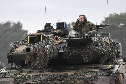 'Leopard 2' Tank Seen Destroyed In Russian Media Video Was Actually A Farm Harvester