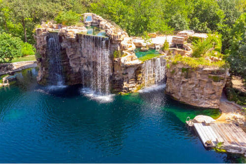 Outrageous Kansas City Aqua Mansion Has Waterfalls, Grottos and Scuba Diving Tunnels