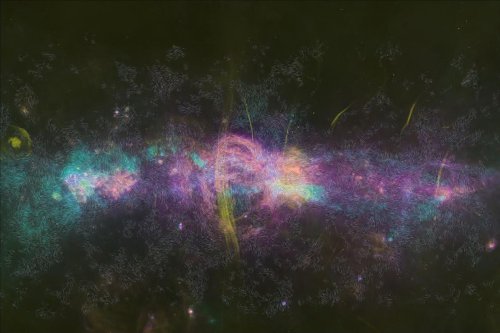 This Magnetic Milky Way Map Is The Weirdest Thing You’ll See This Weekend