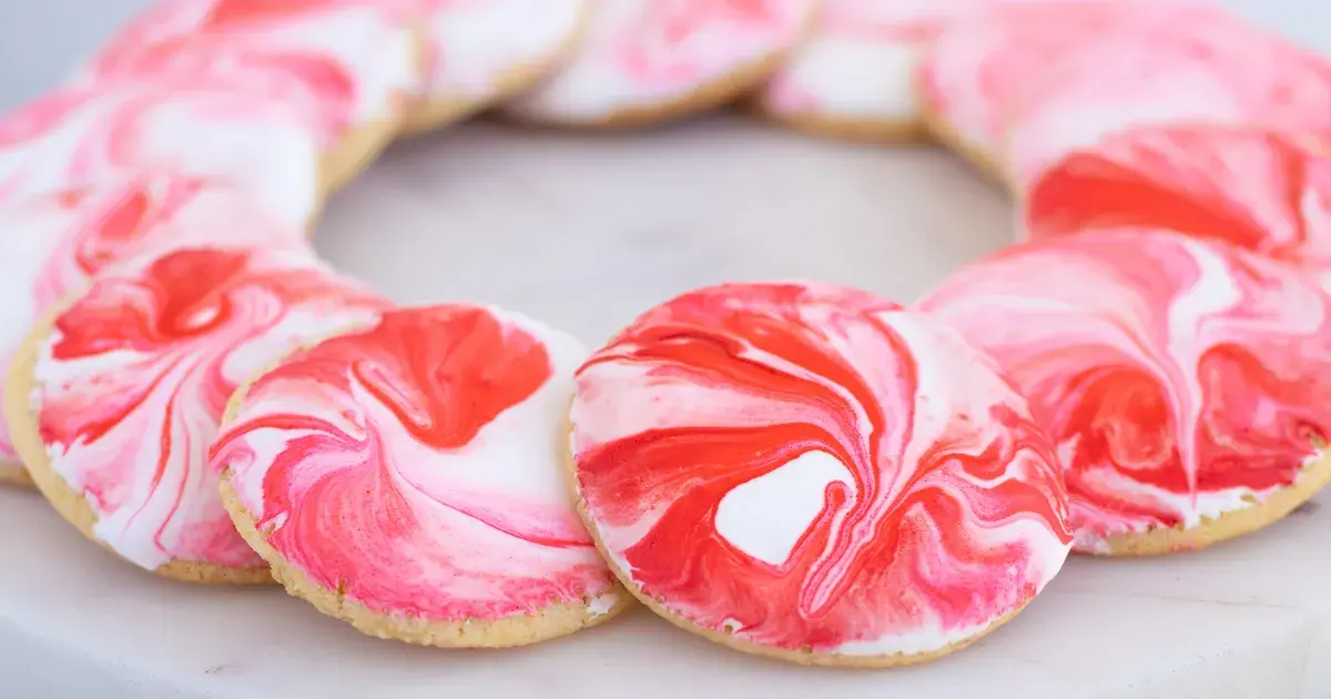 Easy Canada Day Marbled Sugar Cookie Hack - Forkly