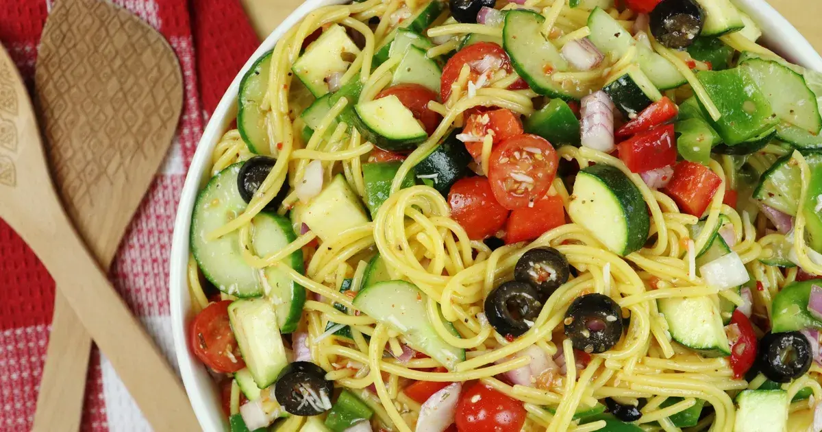 California Spaghetti Salad (Gluten-Free!) - Forkly