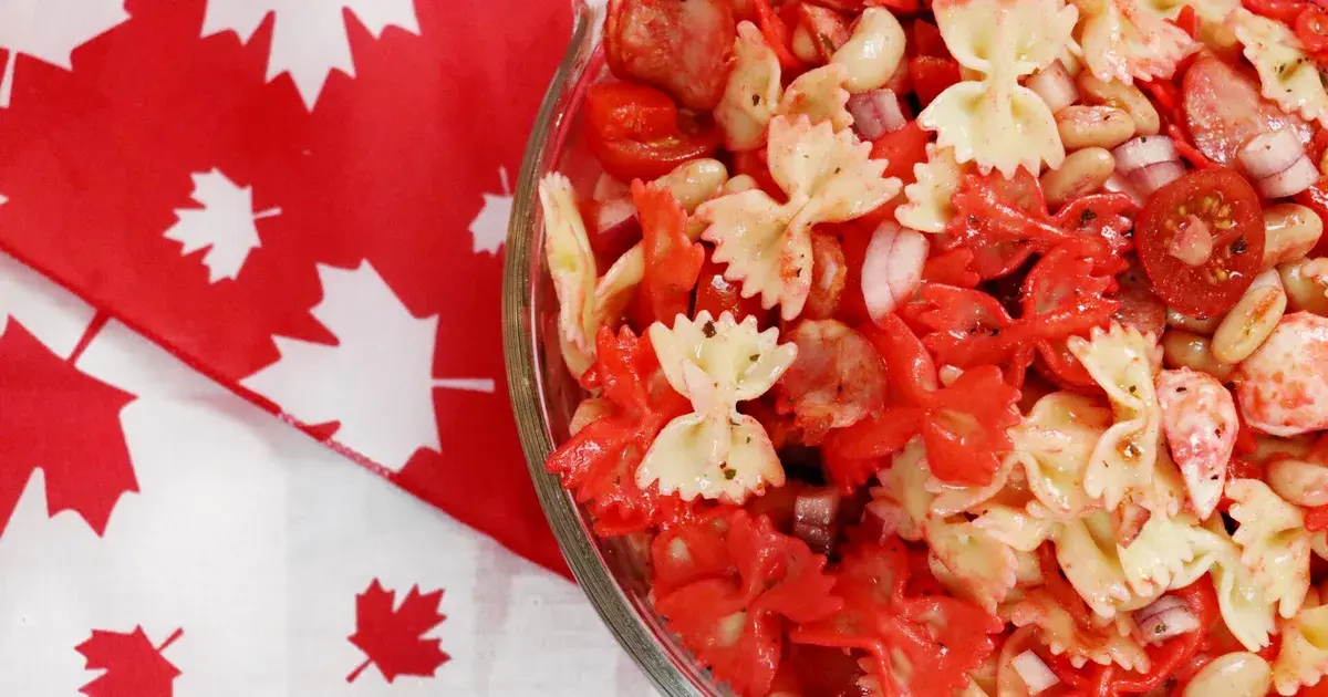 Canada Day Firecracker Pasta Salad - Forkly