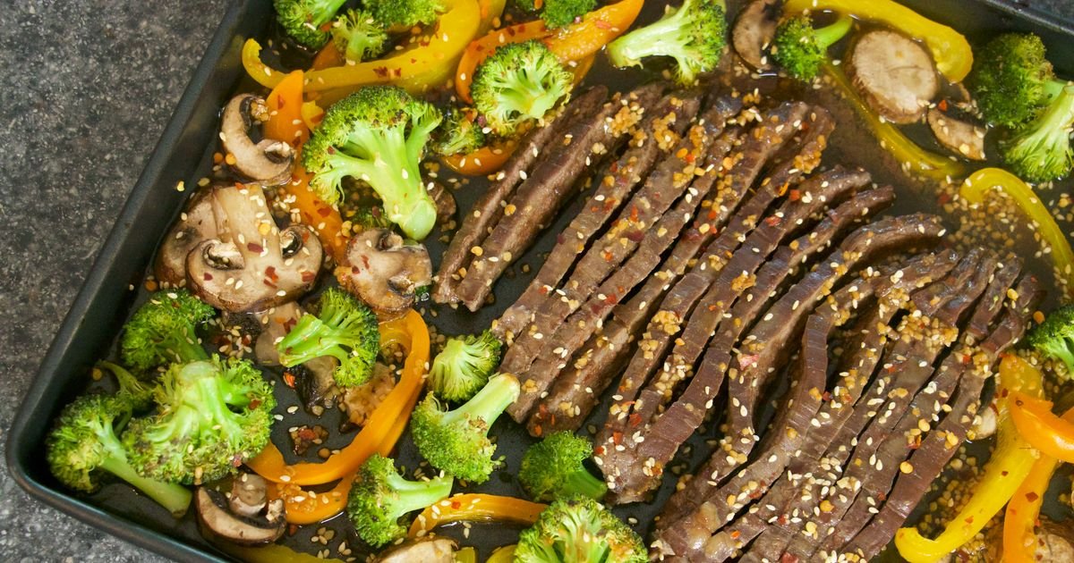 No-Grill Flank Steak Sheet Pan Dinner - Forkly