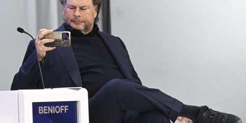 Marc Benioff alludes to the market’s possible AI oversaturation by joking about a “genius” toothbrush