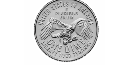 Why has the U.S. Mint dropped the olive branch from the dime?