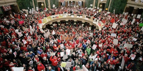 Unions are suing Wisconsin to end the state’s ban on collective bargaining for most public employees—after Missouri’s top court struck down a similar law