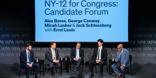A Kennedy, Kellyanne Conway&rsquo;s ex-husband and a former Palantir data scientist debated AI regulation. Welcome to the Manhattan primary