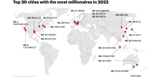 Millionaires are on the move, and this report on the world’s top 20 millionaire cities shows where they’re going next