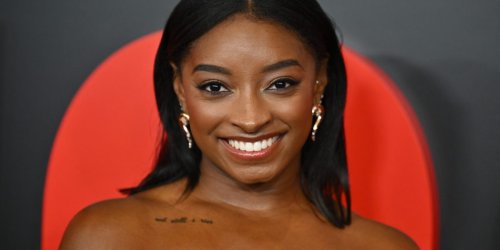 Simone Biles reveals the mantra she repeats to herself when she’s overwhelmed—it gets the Olympic gold medalist through moments when she doubts herself