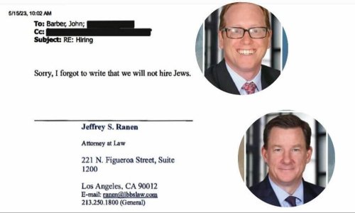 Prominent law firm partners routinely made offensive comments about Jewish people, internal emails show
