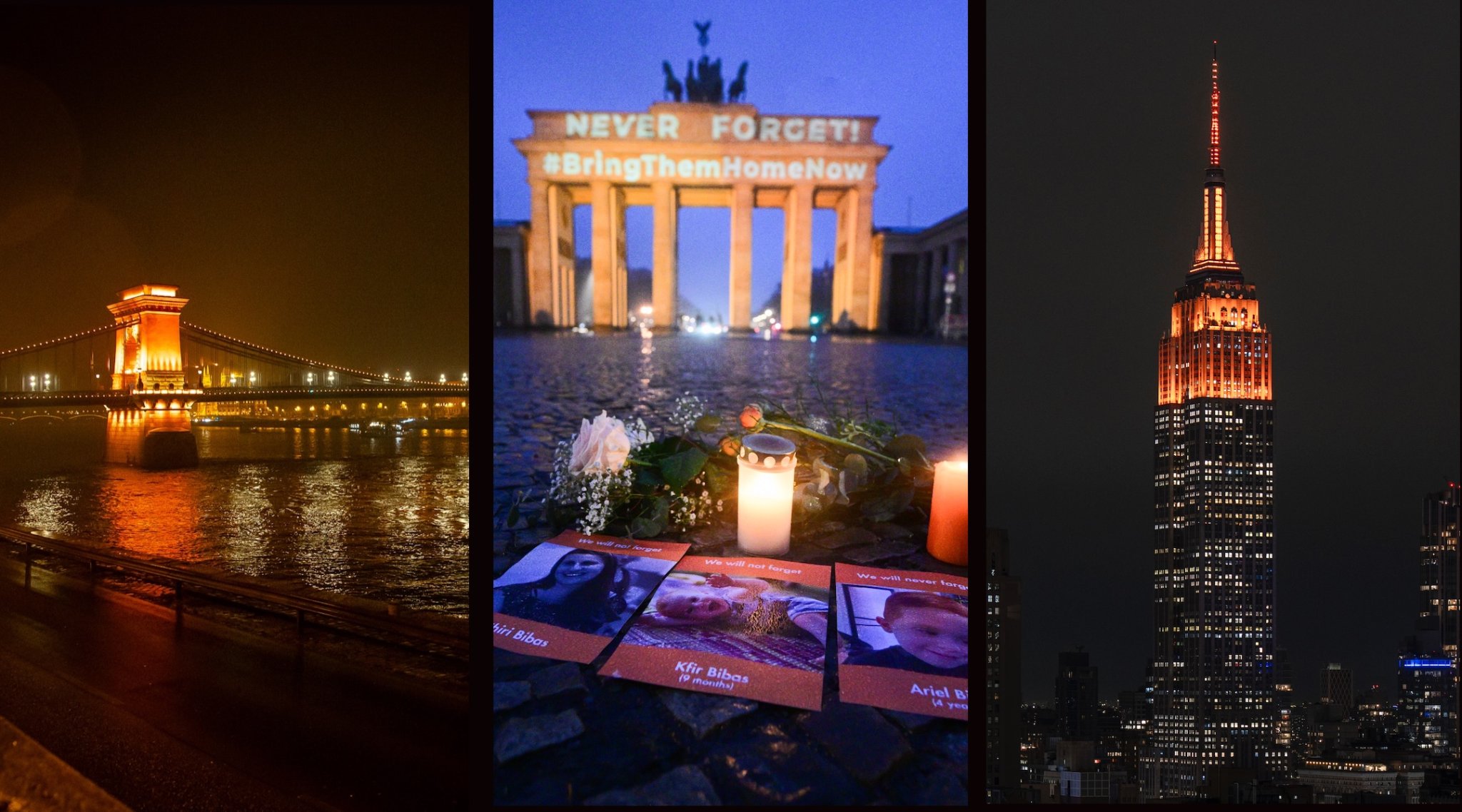 Empire State Building, Brandenburg Gate lit in orange to honor slain ...