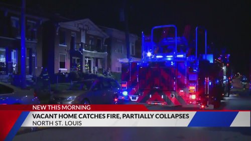 Fire causes vacant north St. Louis building to collapse