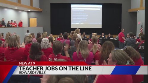 Edwardsville teachers, parents seek answers on potential layoffs