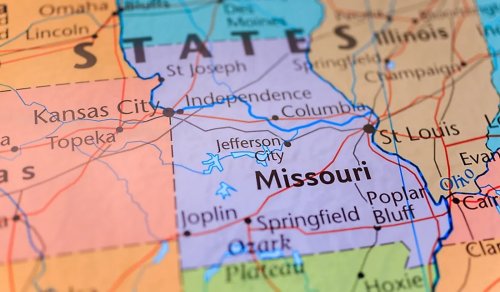 Which countries are the same size as Missouri?