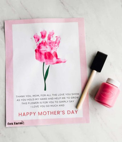 Mother's Day Handprint Poem- Free Printable Template