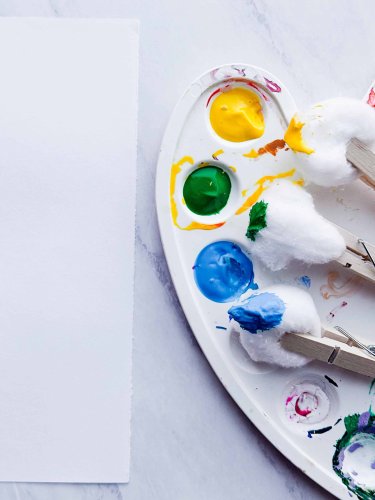 Cotton Ball Painting | Fun Toddler Art Project