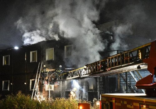 About 40 evacuated from refugee center in Sweden after blaze