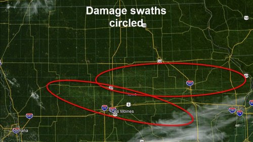 Derecho damage in Iowa, flattened crops spotted in 'impressive' satellite images