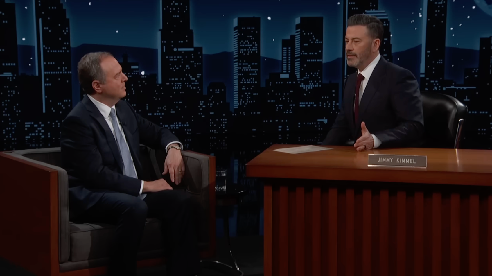 Jimmy Kimmel presses Adam Schiff on why California can't permanently ...