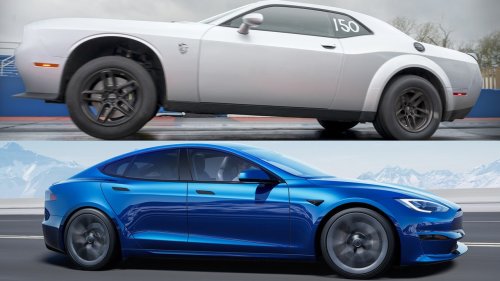 Tesla explains how to drag race the Model S after the Dodge Demon destroyed it at the strip