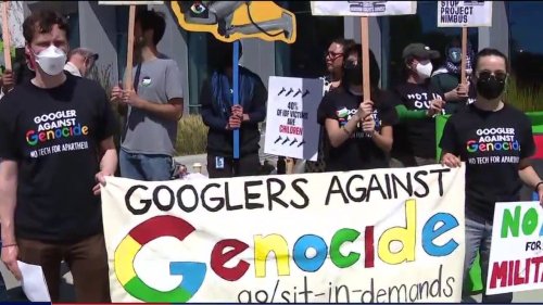 'Googlers against genocide' lead sit-ins, protests coast-to-coast at tech giant's offices