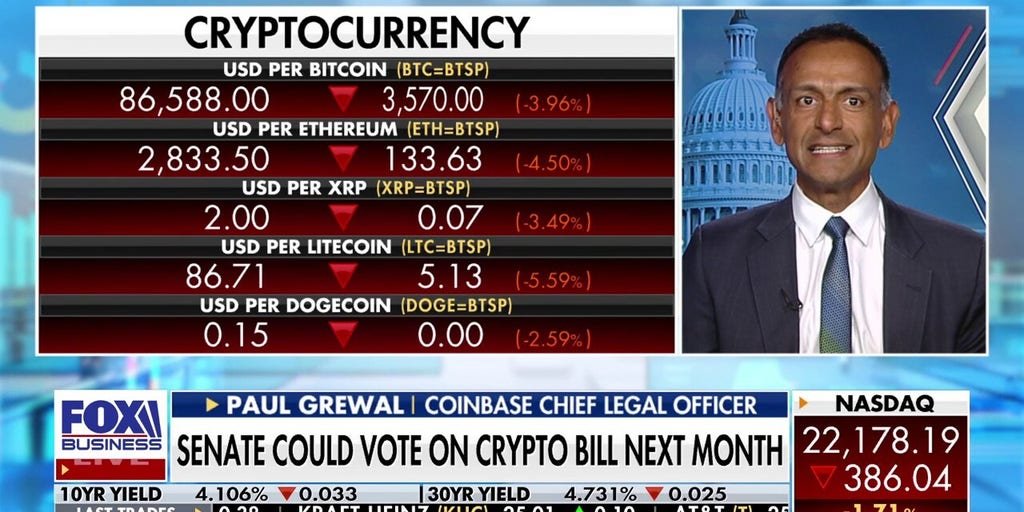 There’s a ‘remarkable consensus’ in the Senate for crypto market legislation now, says Coinbase’s Paul Grewal
