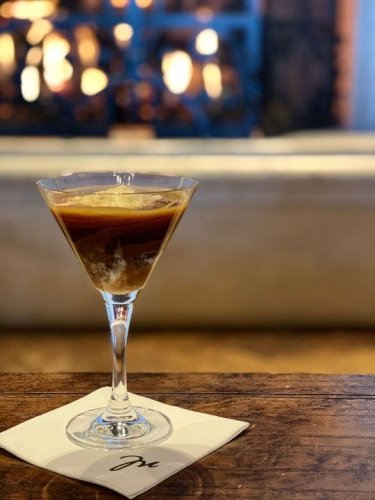 Winter cocktail treat: Espresso martini with bourbon ice cream